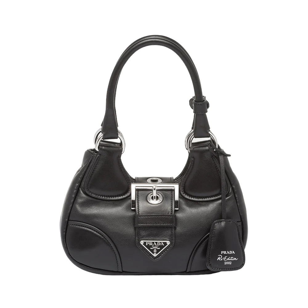 Prada Moon Padded Nappa Leather Bag Black