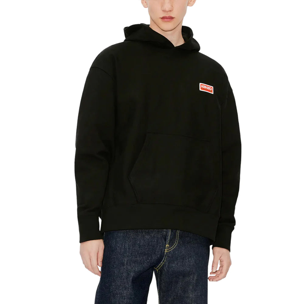 Oversized Hooded K Paris Sweatshirt Black