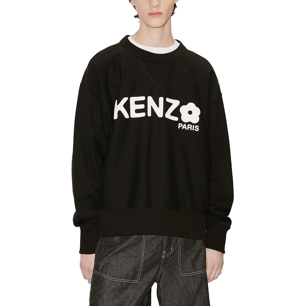 Boke Flower Logo Paris Sweatshirt Black White