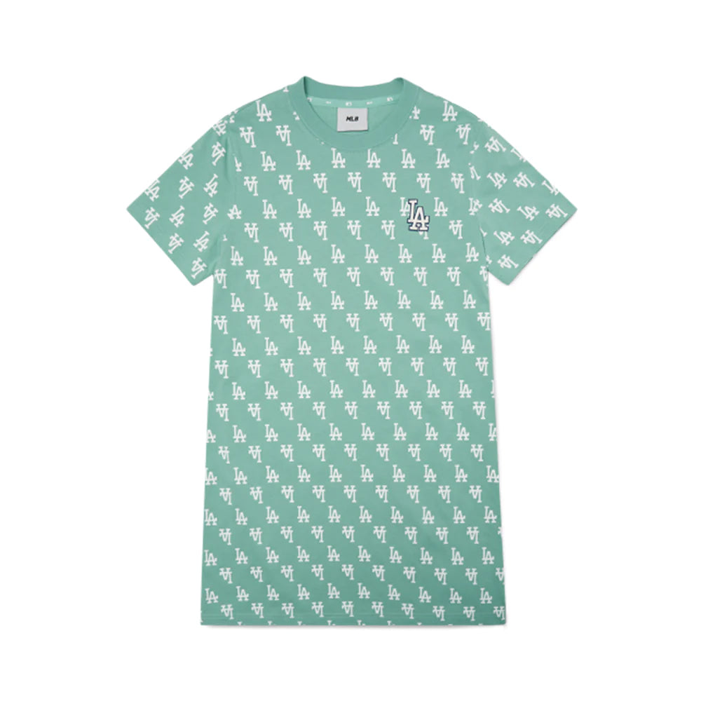 MLB Monogram Short Sleeve Dress Green