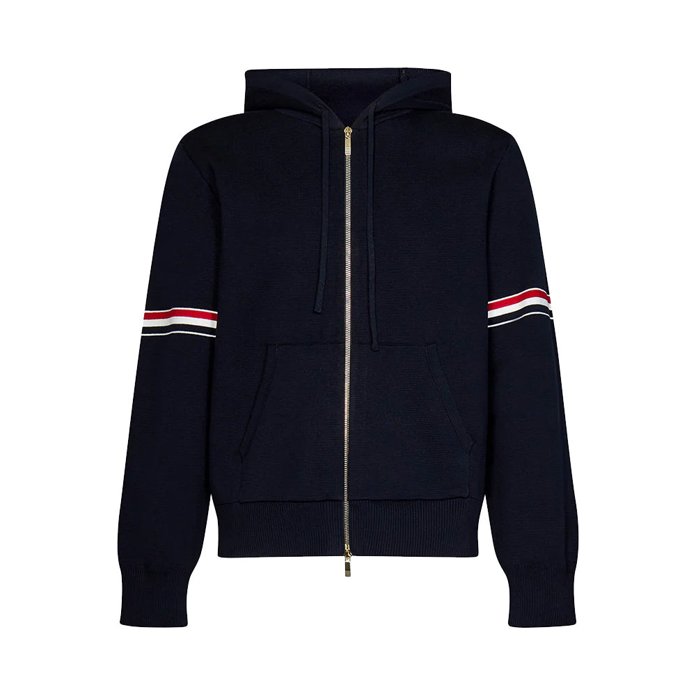 Thom Browne Cotton Milano Armband Jacket Navy