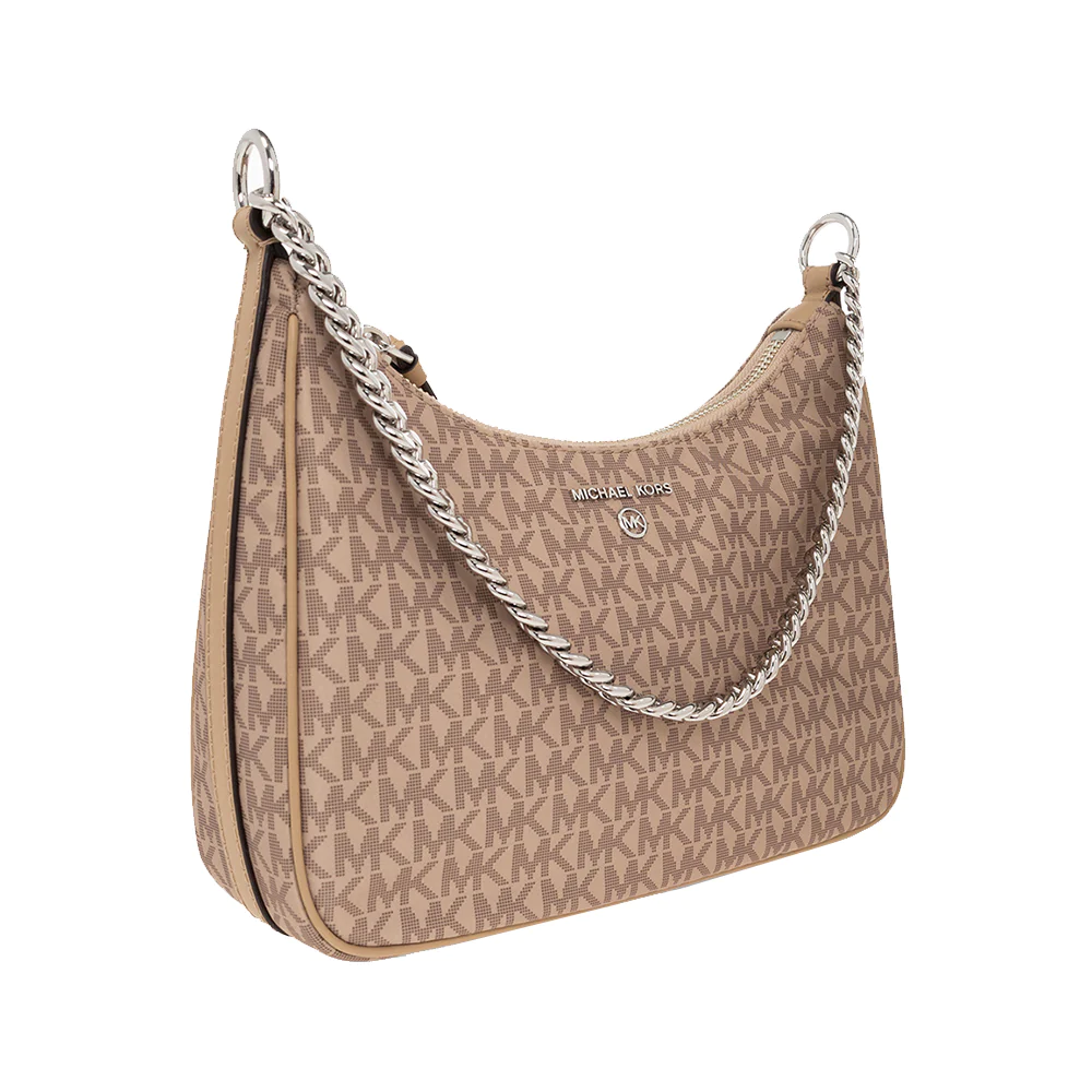 Michael Kors Jet Set Charm Nylon Shoulder Bag Camel