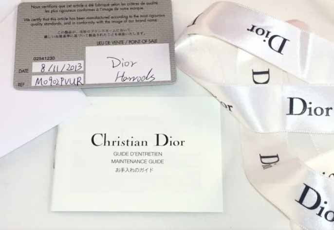 Christian Dior Certificate
