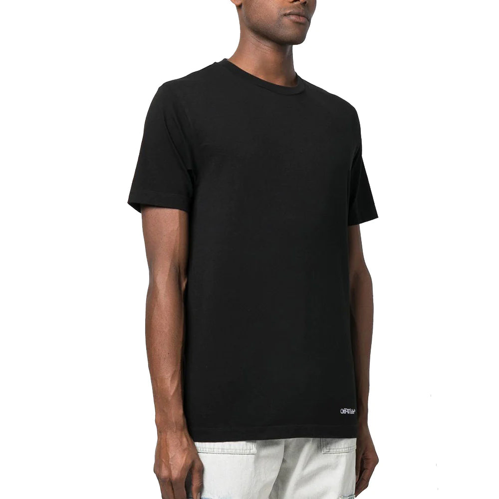 Off-White Scribble Diag Print T-Shirt Black