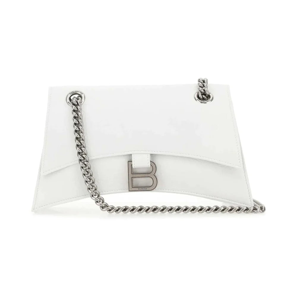 Balenciaga Crush Small Chain Calfskin White Shw