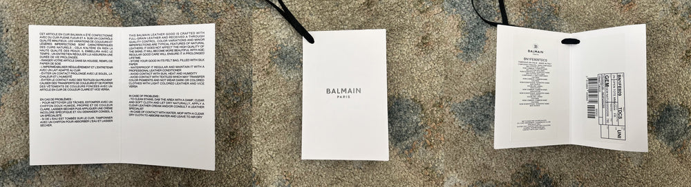 Authentic tag tas Balmain