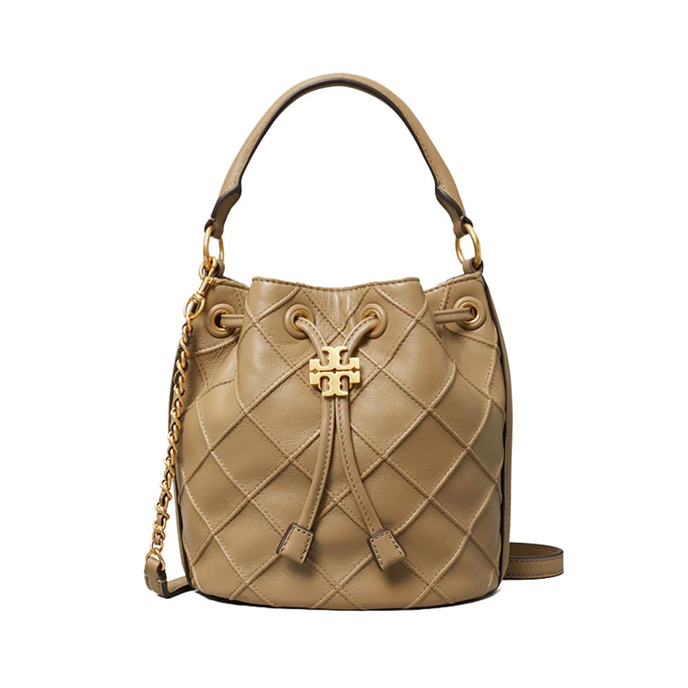 Fleming Soft Small Bucket Bag Pebblestone