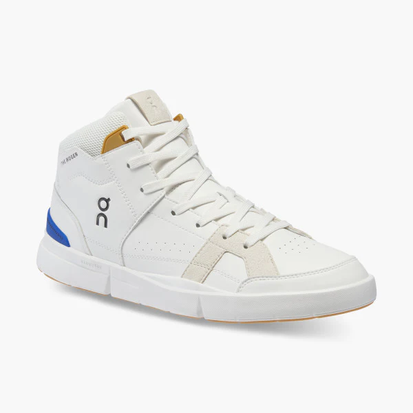 On The Roger Clubhouse Mid Top Sneakers White Indigo