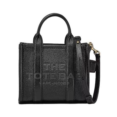 Marc Jacobs The Leather Micro Tote Bag Black