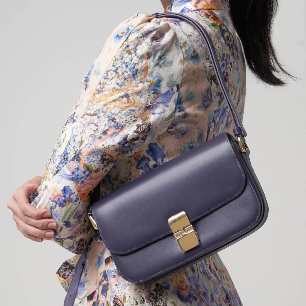 A.P.C Grace Baguette Bag Purple