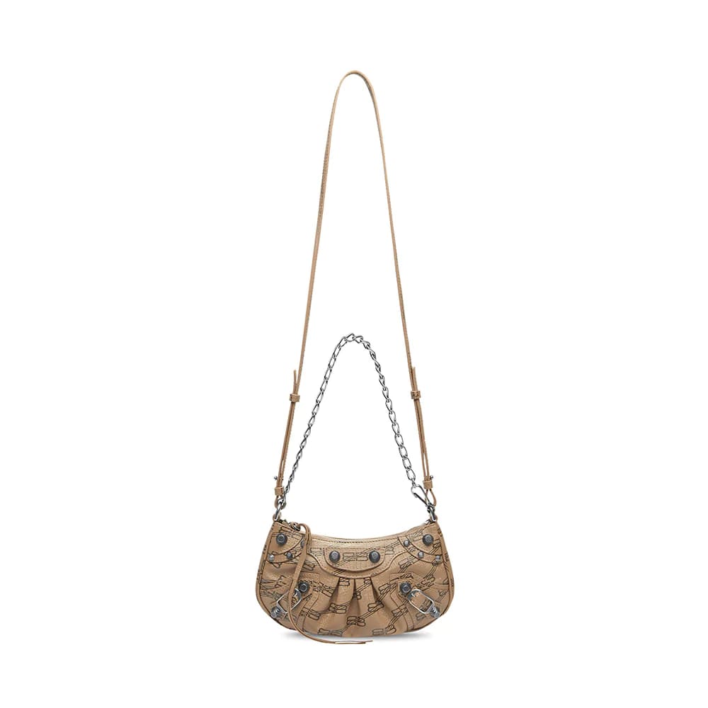 Balenciaga Le Cagole Mini Bag BB Monogram Coated Canvas Beige