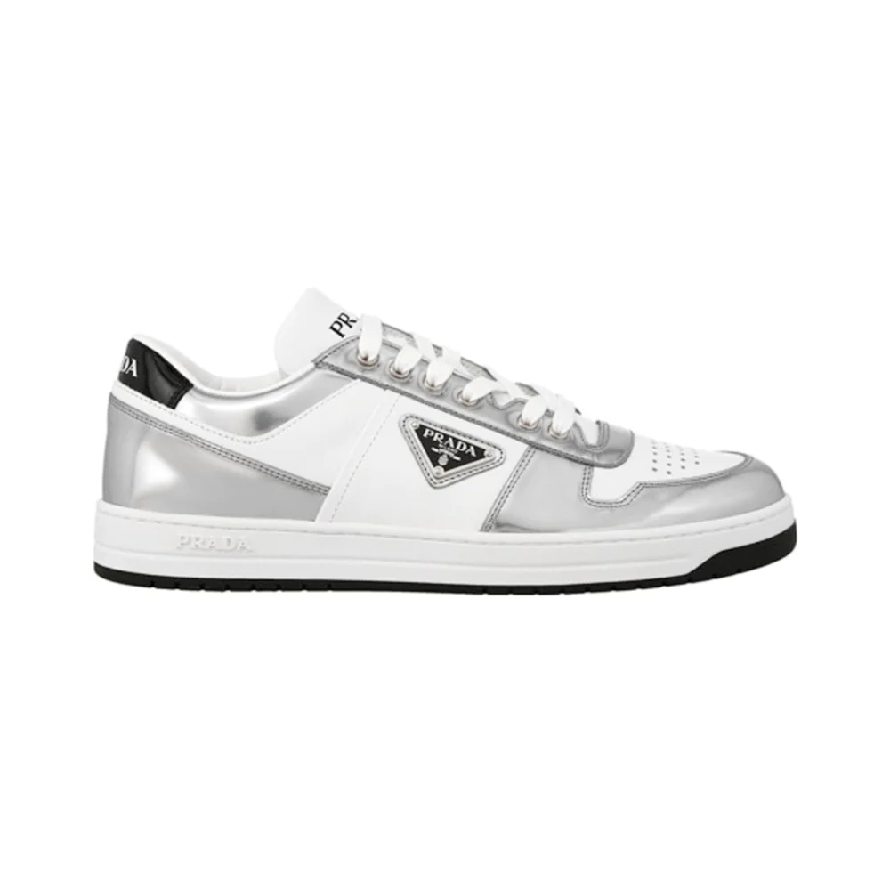 Downtown Leather Sneakers White/Silver