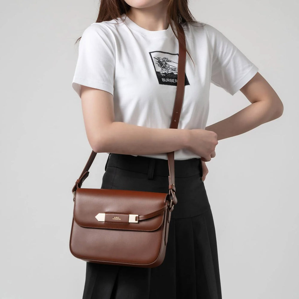 A.P.C Charlotte Crossbody Bag Hazelnut Brown