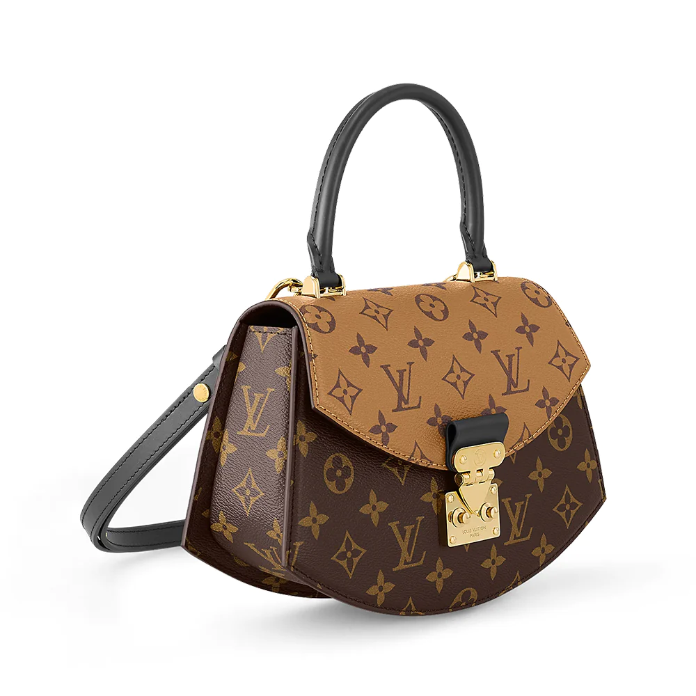 Louis Vuitton Tilsitt Handbag Monogram Reverse Coated Canvas Brown 