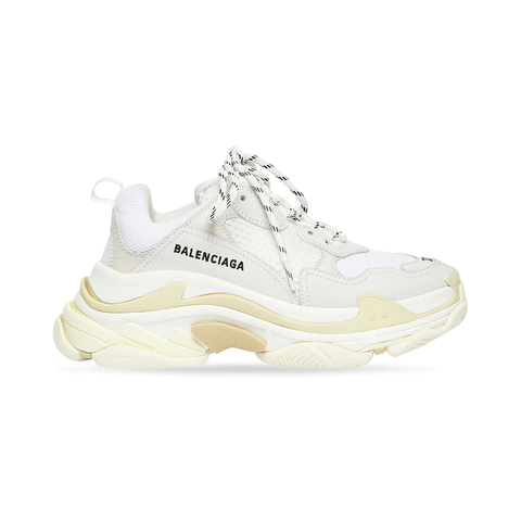 Balenciaga Triple S Sneakers Double Foam and Mesh White Women