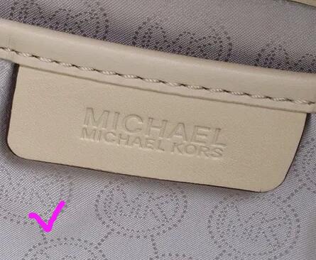 Leather tag tas Michael Kors