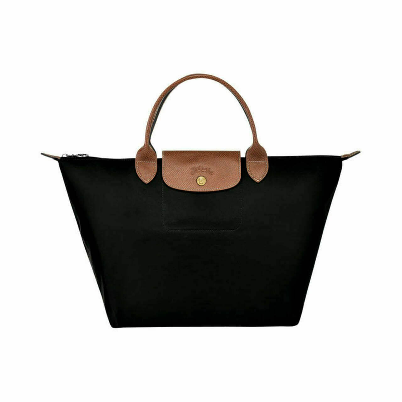 Longchamp Le Pliage Original Medium Top Handle Bag Black