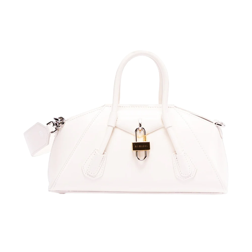 Givenchy Antigona Stretch Bag in Box Leather White