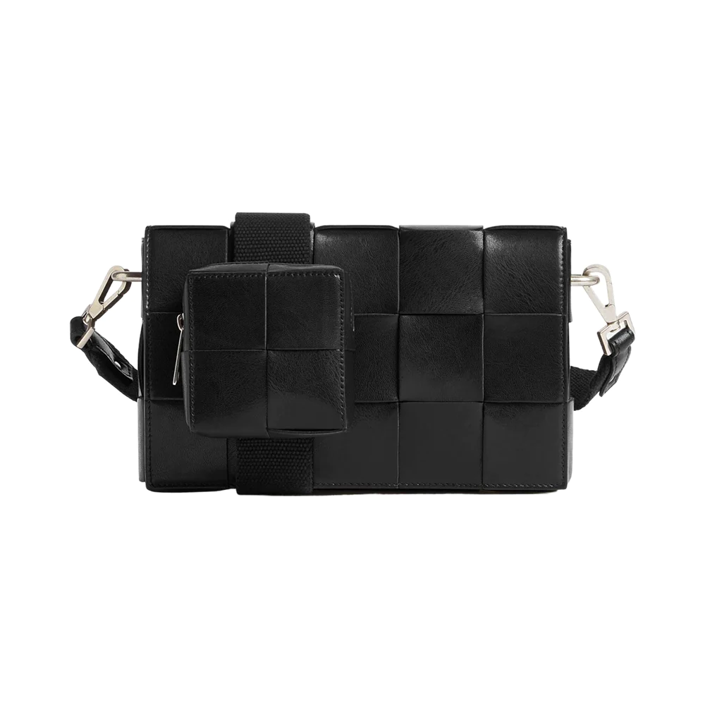 Cassette With Versatile Strap Crossbody Bag Black