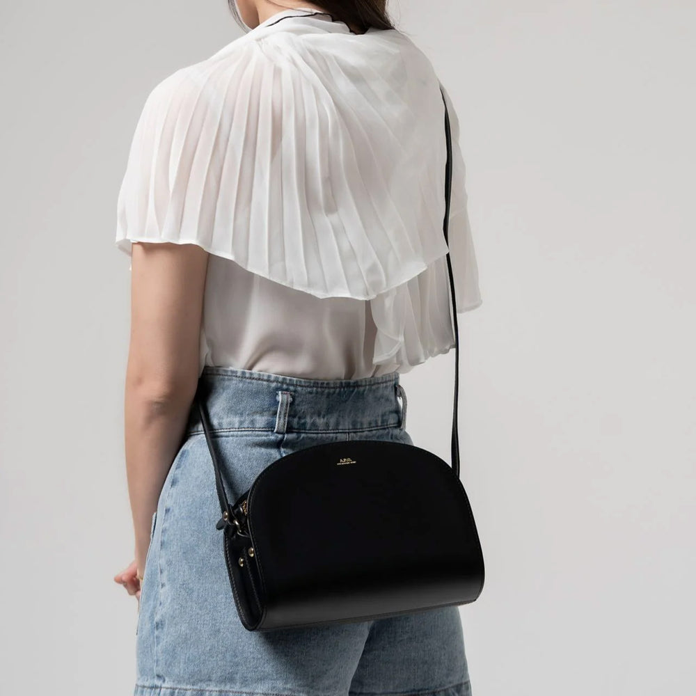 A.P.C Demi Lune Crossbody Bag Black