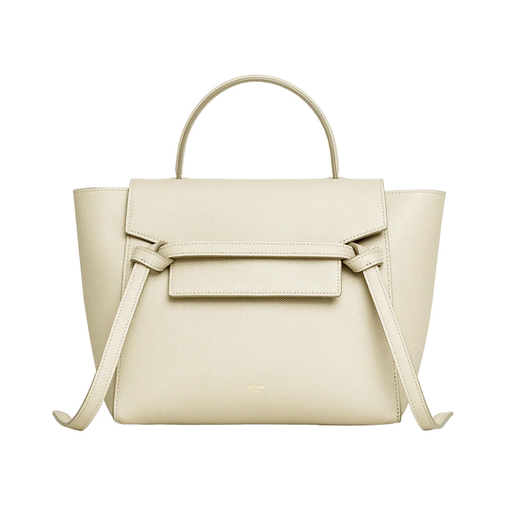 Celine Micro Belt Bag Prussian Linen Grained