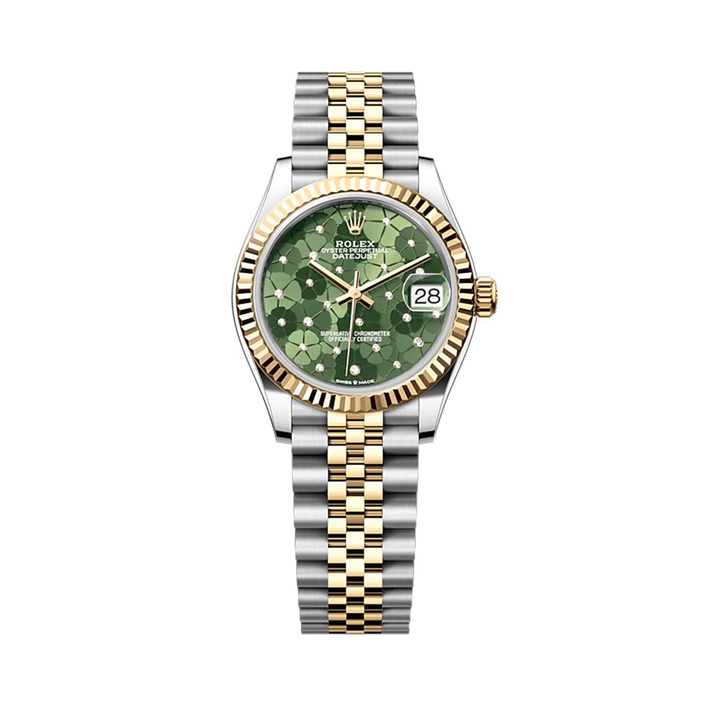 Rolex Datejust 31 - 278273 Green Floral Jubilee-YG