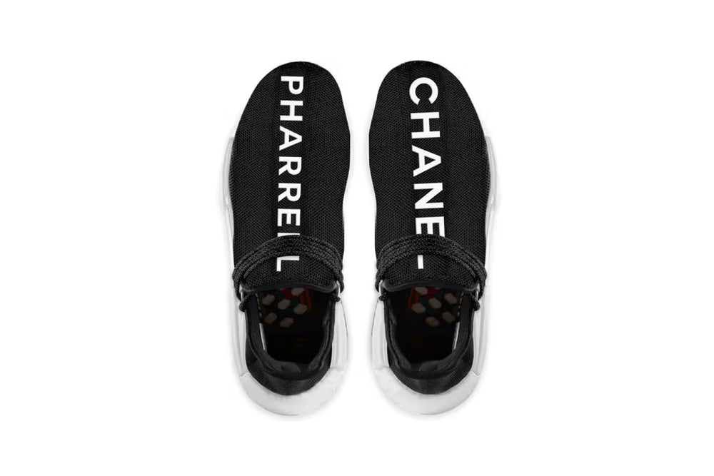 Chanel x Pharrell Williams x Adidas Hu NMD Trail Sneakers