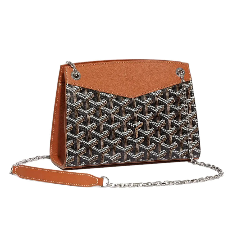 Goyard Rouette Structure Mini Shoulder Bag Black Tan