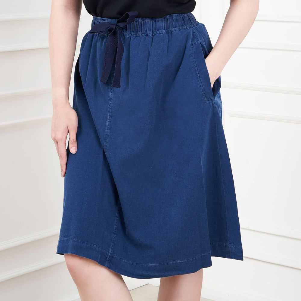 A.P.C Karen Short Denim Skirt Dark Blue