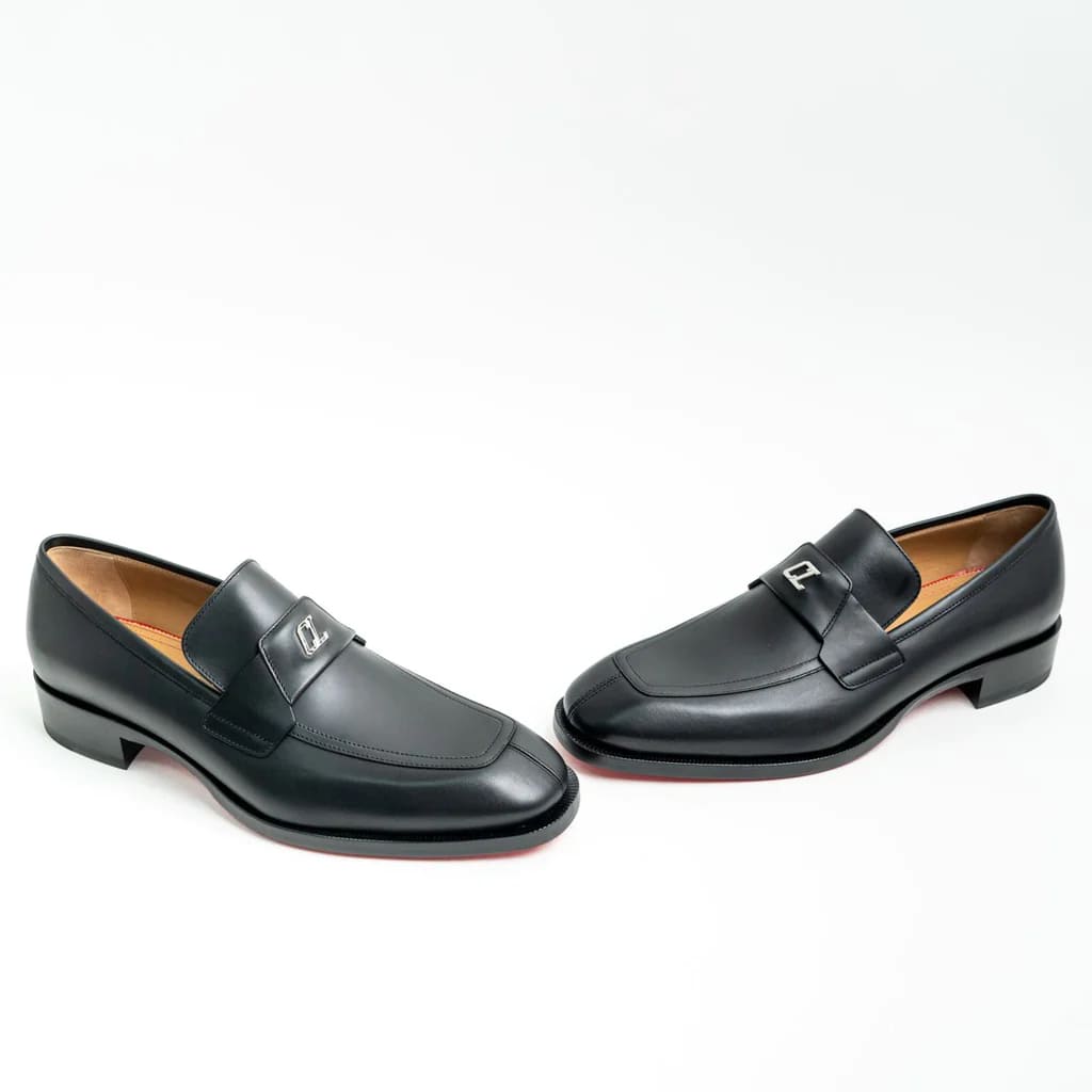 Christian Louboutin Varsimoc Loafers Calfskin Leather Black