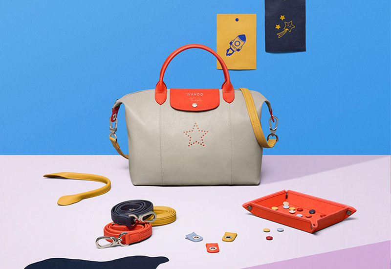 Longchamp Le Pliage yang dipersonalisasi
