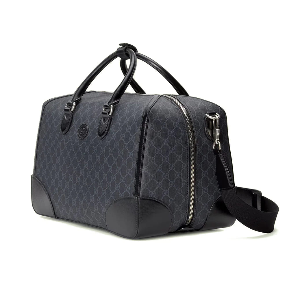 Gucci GG Supreme Canvas Duffle Bag Black