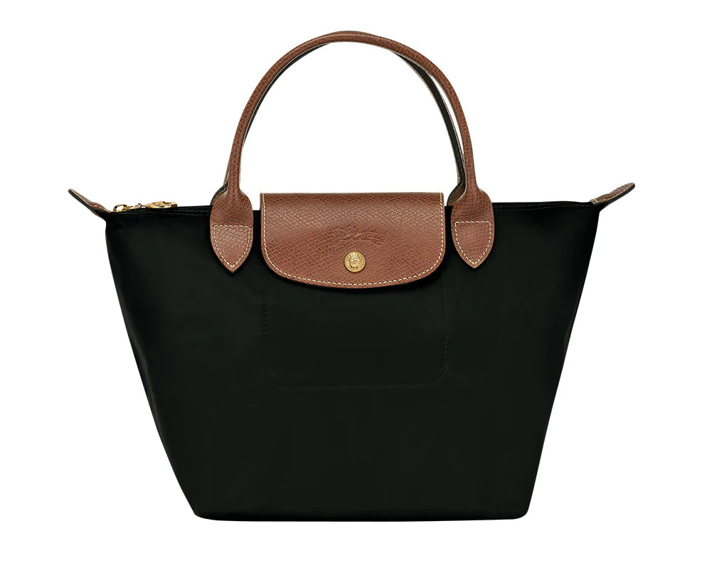 Longchamp Le Pliage Top Handle Small Black/Brown