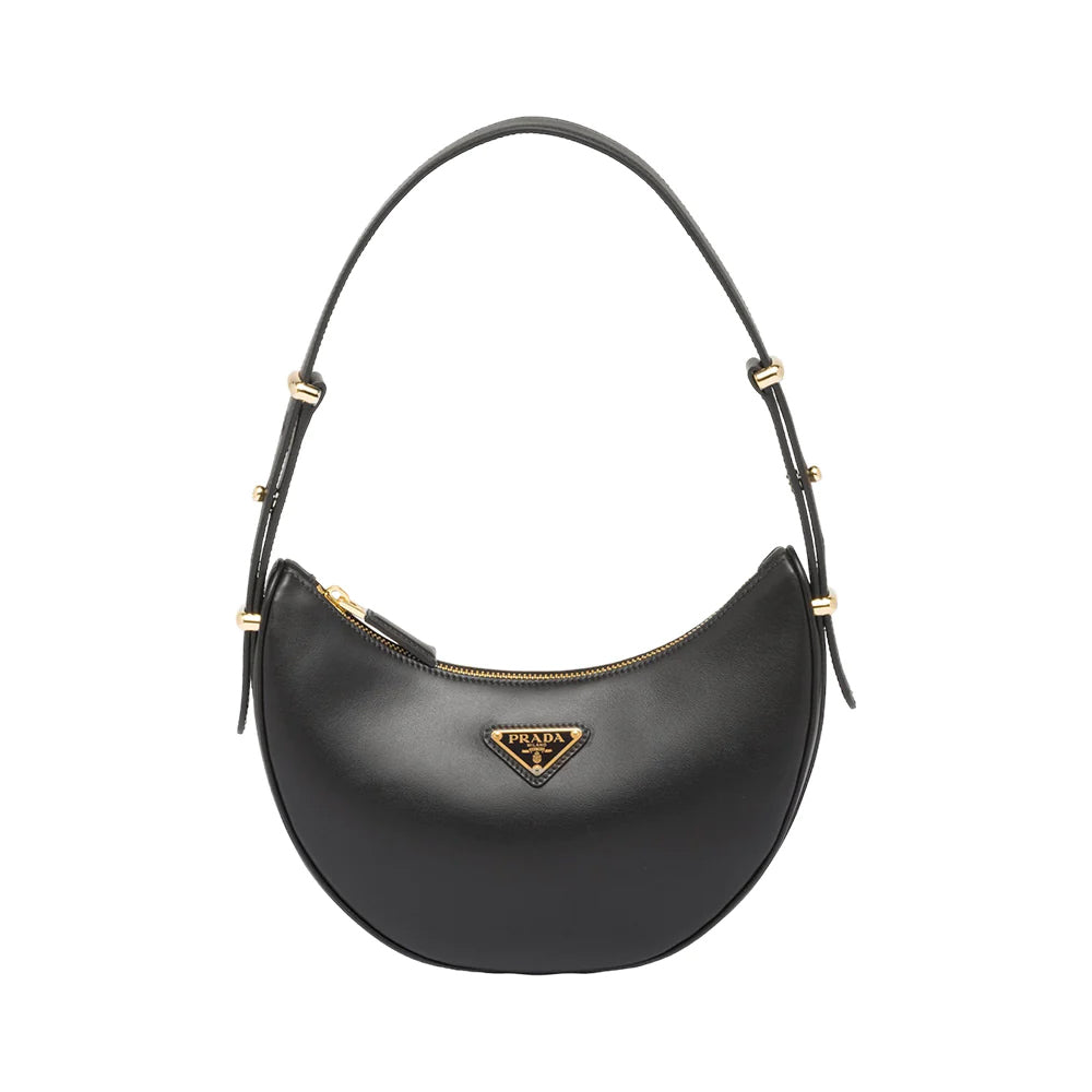 Prada Shoulder Leather Bag Black