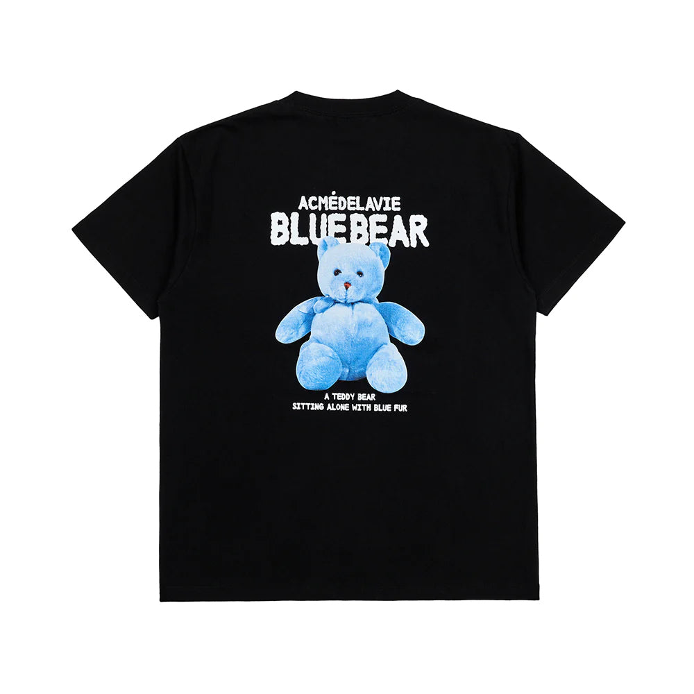acmé de la vie Blue Teddy Bear T-Shirt Black