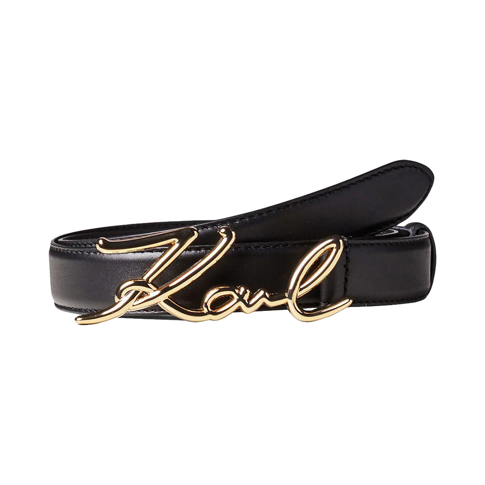 Karl Lagerfeld K/Signature Belt Black Ghw