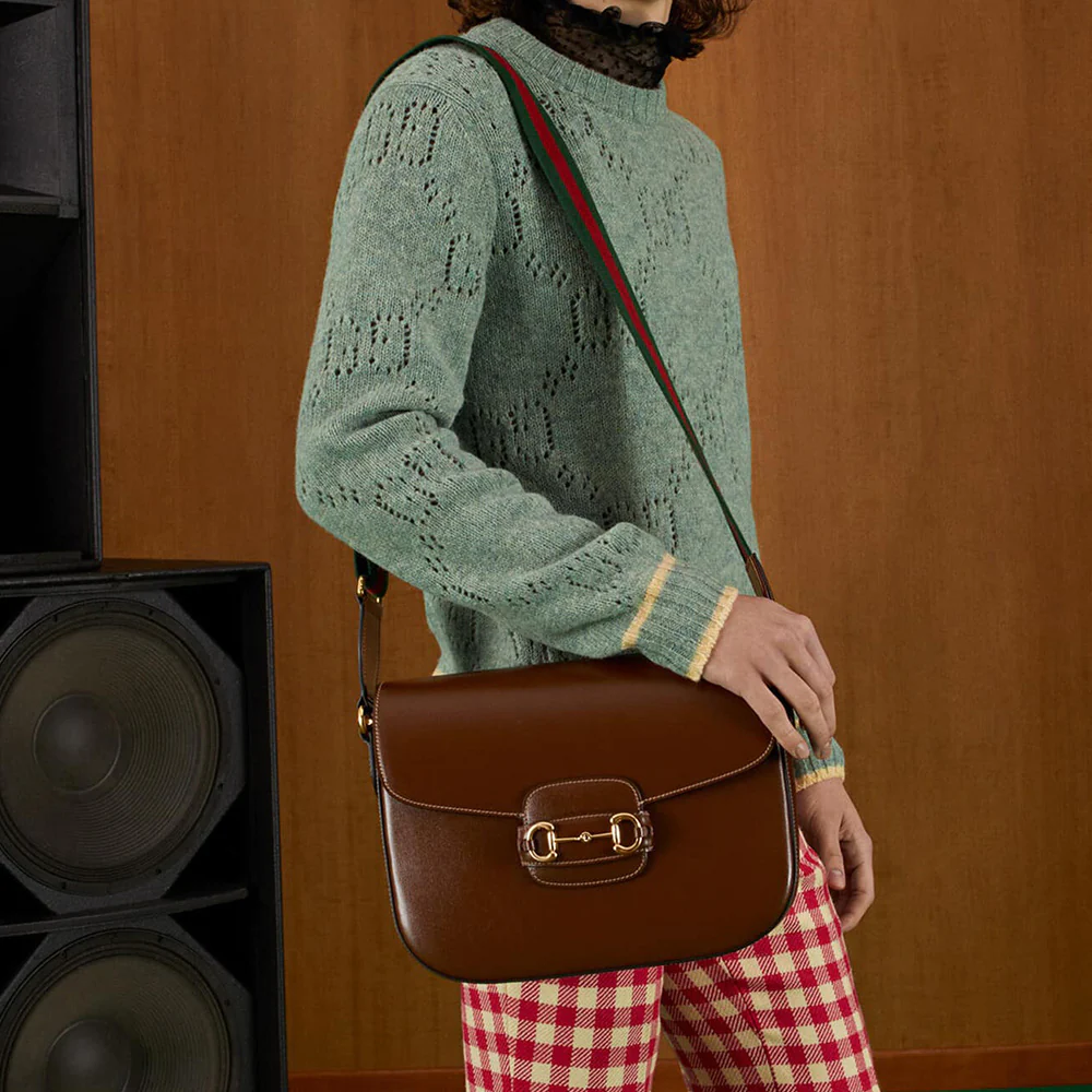 Gucci Horsebit 1955 Shoulder Bag Brown