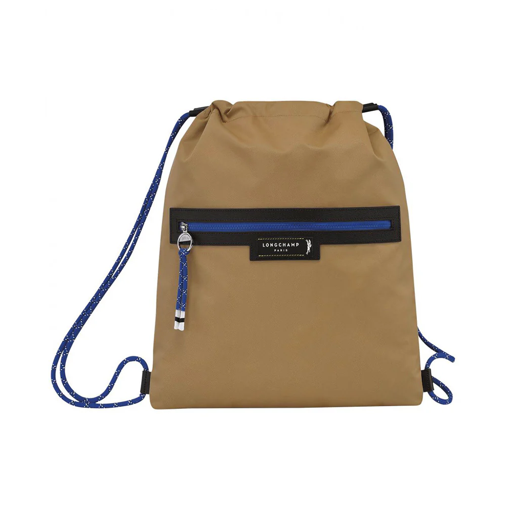 Longchamp Green District Drawstring Backpack Sahara