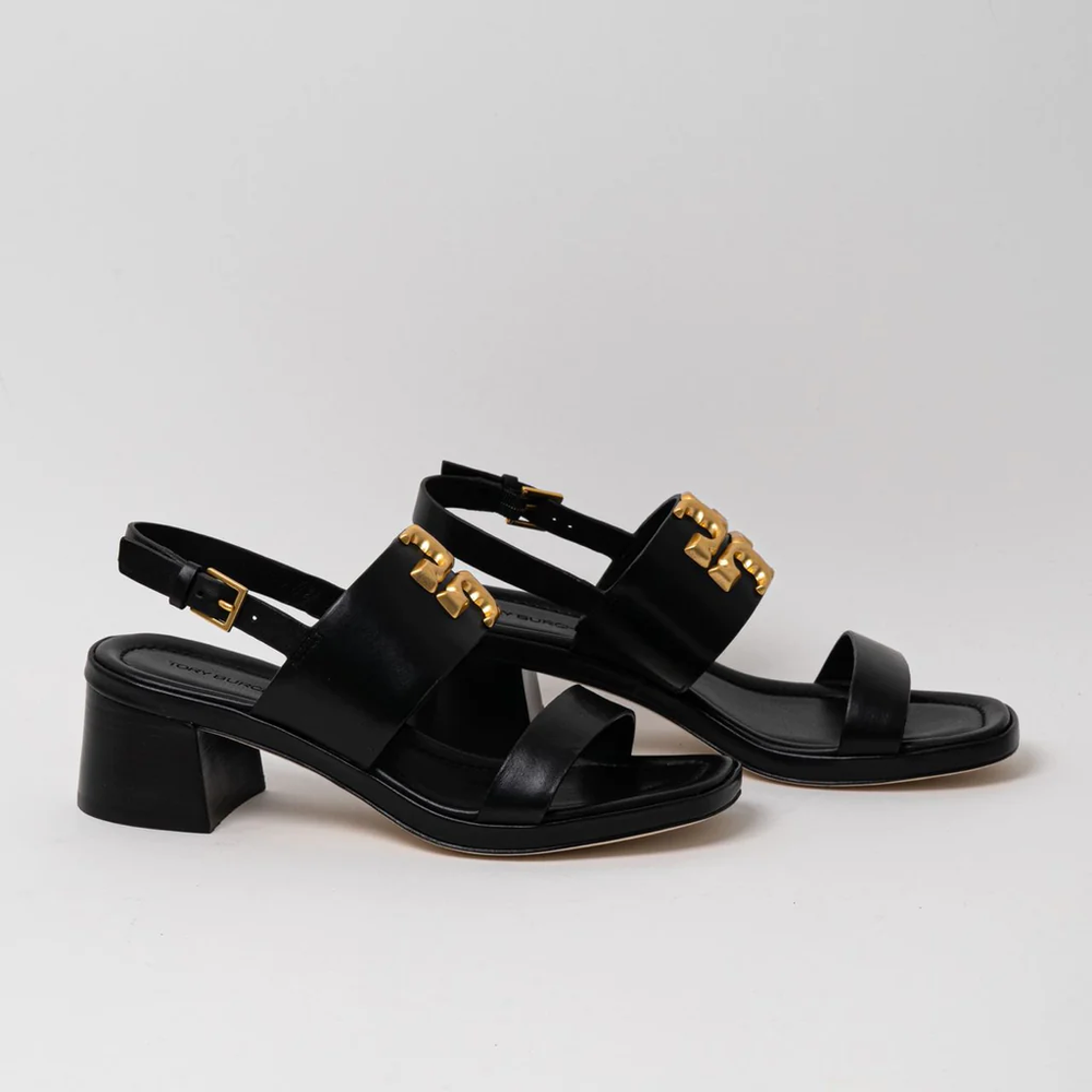 Tory Burch Eleanor 55 Heeled Sandals Perfect Black