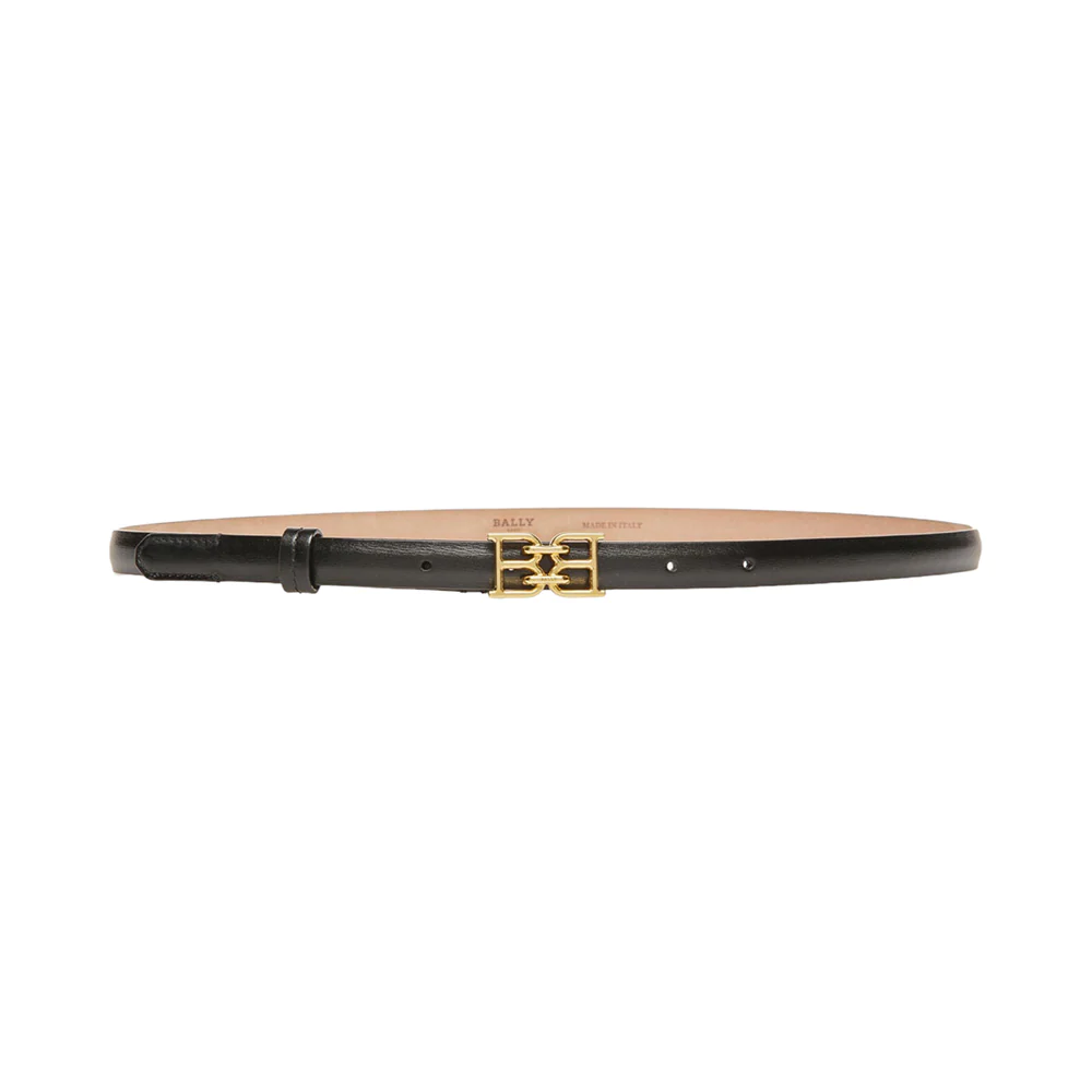 Bally B Chain 15mm Belt Black Ghw