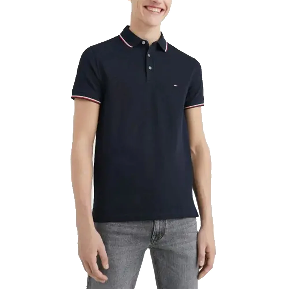 1985 Tipped Slim Fit Polo Shirt Desert Sk