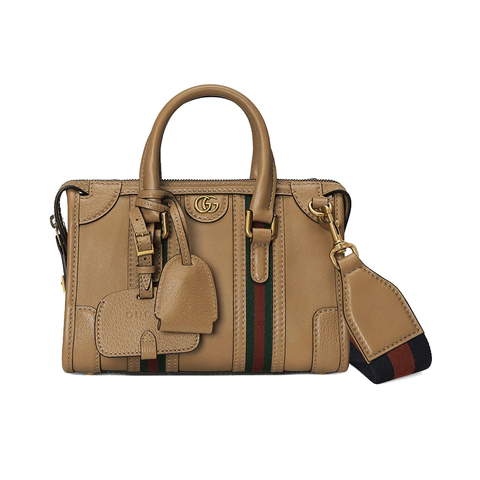 Gucci Bauletto Mini Top Handle Bag Light Brown