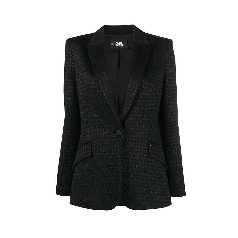 Karl Lagerfeld Premium KL Monogram Punto Jacket Black 