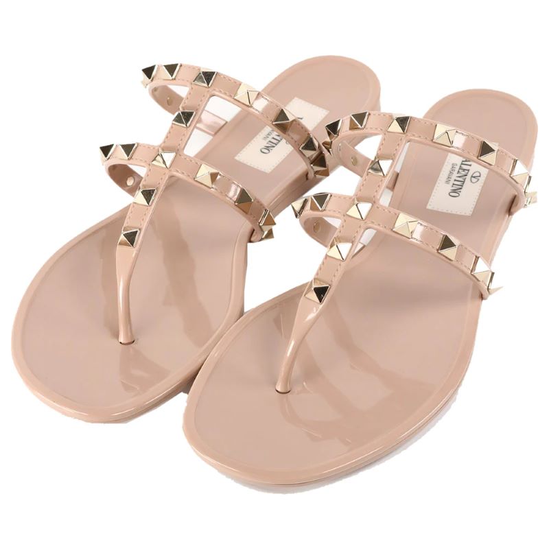 Rockstud Sandal Thong T Jelly Poudre