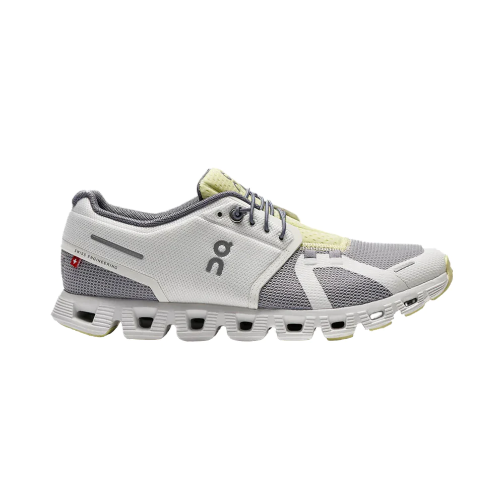 ON Cloud 5 Push Running Sneakers Glacier Undyed White Men