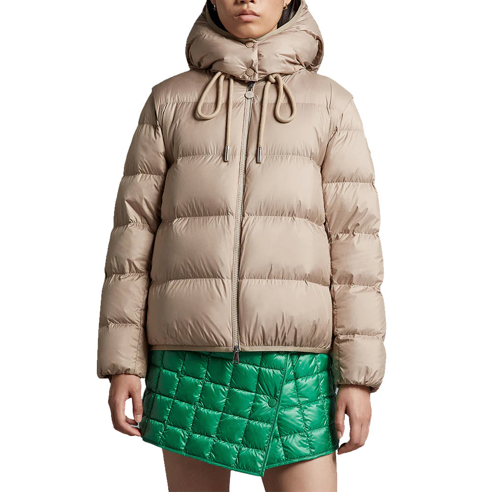 Moncler Droniers Short Down Jacket Sand Beige