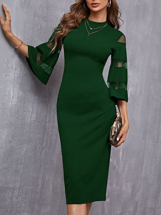 Paduan Green Dress yang Elegan