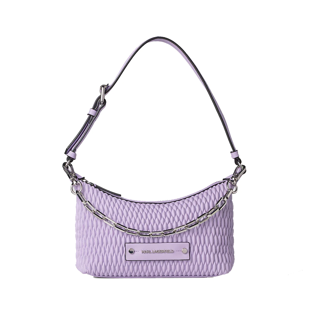 Karl Lagerfeld K/Kushion Quilted Baguette Lavender 