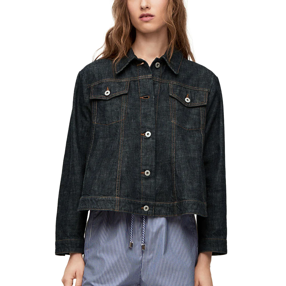 Loewe Short Trapeze Jacket Denim Blue Denim