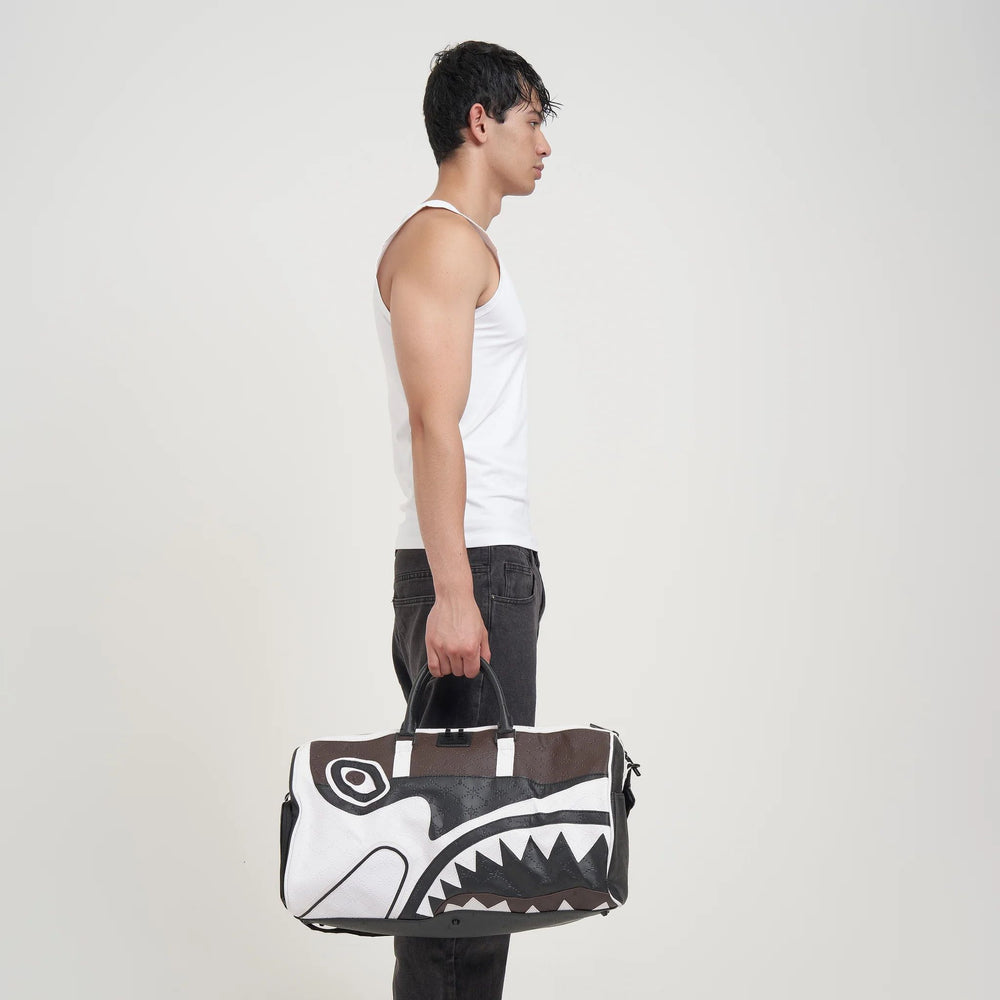 Sprayground V.V.I.P Duffle Bag Black Brown White